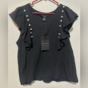 Never worn “a love story” black dress shirt. Size XL. Tags still on it.